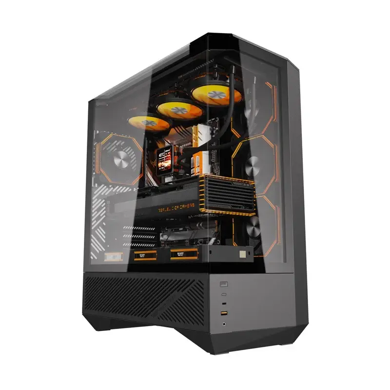 Tietokonekotelo Darkflash DY460 ATX musta