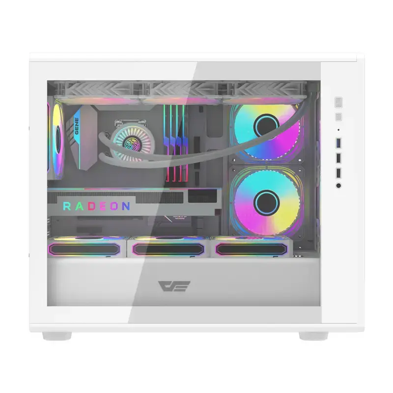 Tietokonekotelo Darkflash DB460M Micro ATX valkoinen