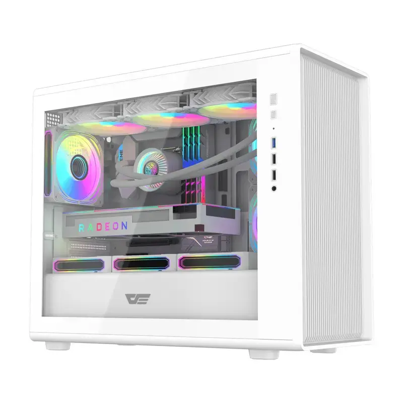 Tietokonekotelo Darkflash DB460M Micro ATX valkoinen