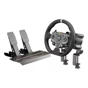 Moza Racing R3 -paketti XBOX & PC:lle, ratti + polkimet, PC, Xbox One, Xbox Series S, Xbox Series X, Home-painike, 360°, suoraveto, säädettävä