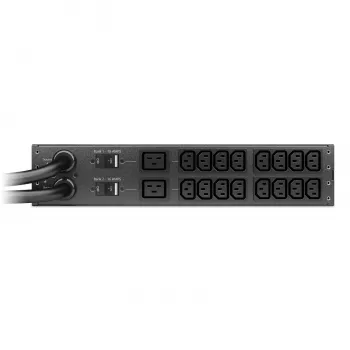 APC NetShelter Rack automaattinen siirtokytkin, 2U, 32A, 230V, 2 IEC 309 IN, 16 C13, 2 C19 OUT, 50/60 Hz