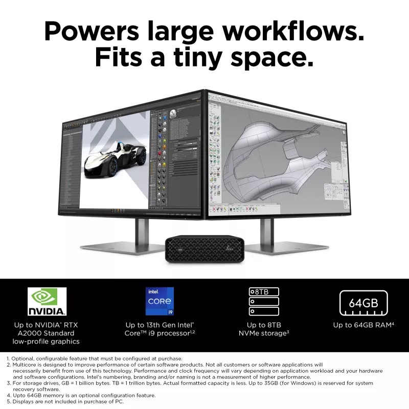 HP Z2 Mini G9 Dual Type-A SuperSpeed USB 10Gbps portti liitäntäkortit/-sovittimet