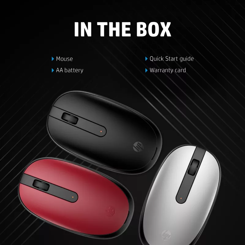 HP 240 Empire Red Bluetooth-hiiri, molempikätinen, optinen, Bluetooth, 1600 DPI, punainen