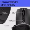 HP 695 ladattava langaton hiiri, molempikätinen, Bluetooth, 4000 DPI, musta