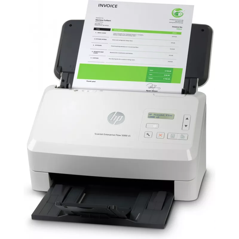 HP Scanjet Enterprise Flow 5000 s5 arkinsyöttöskanneri 600 x 600 DPI A4 valkoinen