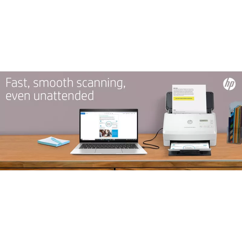 HP Scanjet Enterprise Flow 5000 s5 arkinsyöttöskanneri 600 x 600 DPI A4 valkoinen