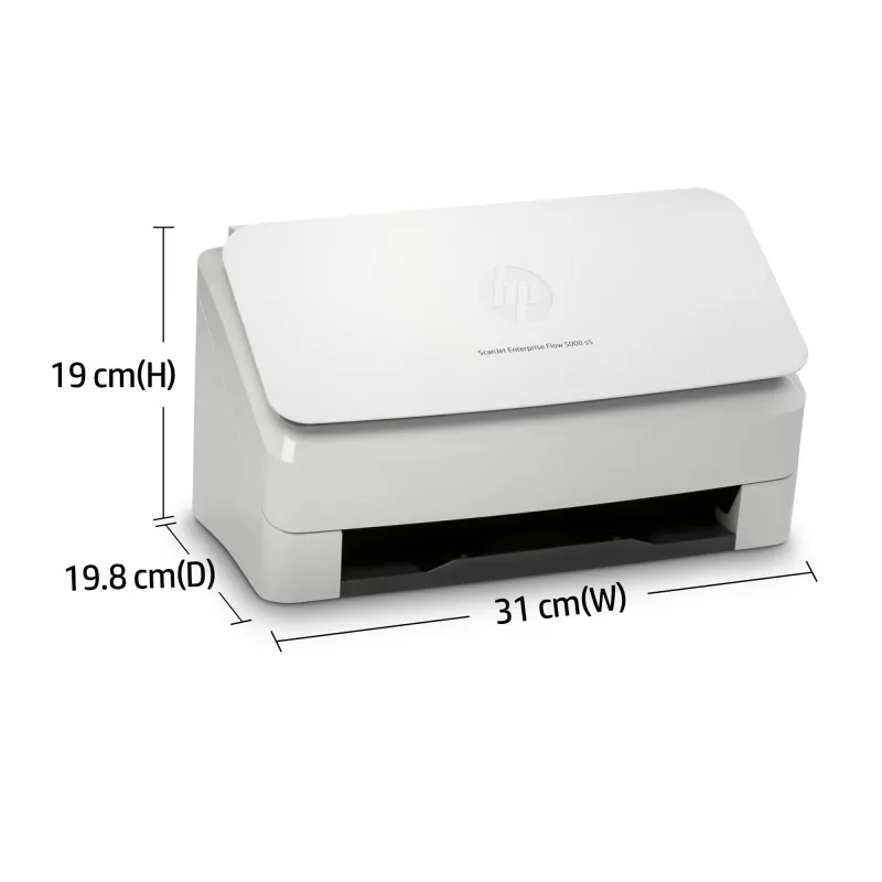 HP Scanjet Enterprise Flow 5000 s5 arkinsyöttöskanneri 600 x 600 DPI A4 valkoinen