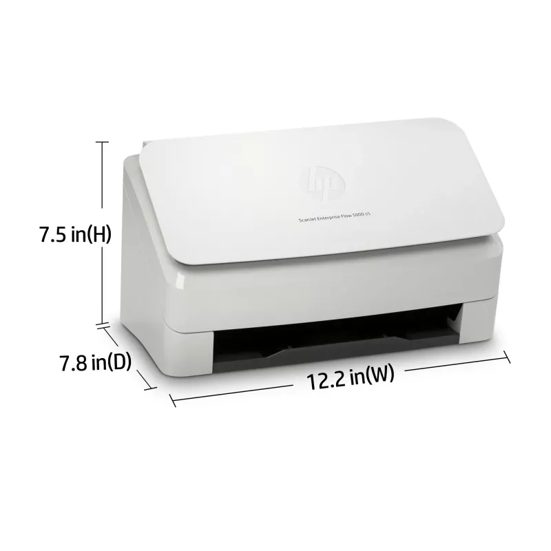 HP Scanjet Enterprise Flow 5000 s5 arkinsyöttöskanneri 600 x 600 DPI A4 valkoinen