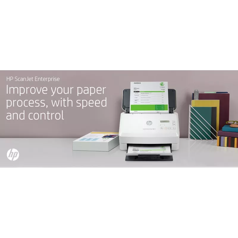 HP Scanjet Enterprise Flow 5000 s5 arkinsyöttöskanneri 600 x 600 DPI A4 valkoinen