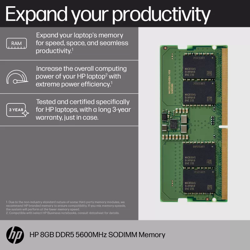 Muistimoduuli HP 83P90AA DDR5 8 GB 5600 MHz