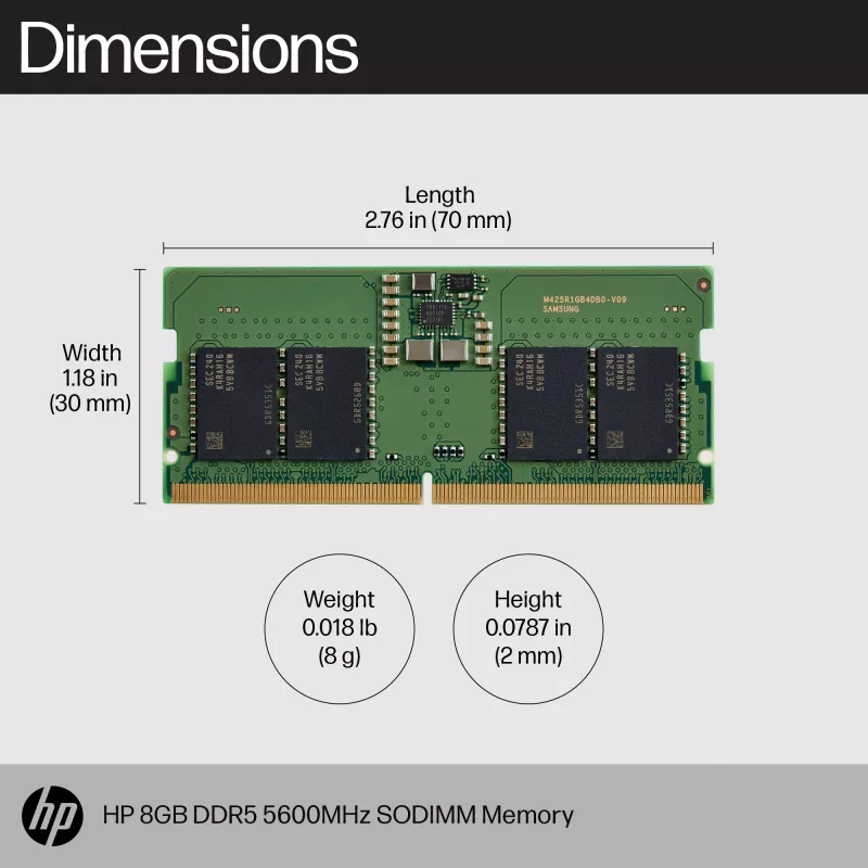 Muistimoduuli HP 83P90AA DDR5 8 GB 5600 MHz