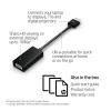 HP HDMI-VGA-adapteri, 0,045 m, HDMI, VGA (D-Sub), uros, naaras, musta
