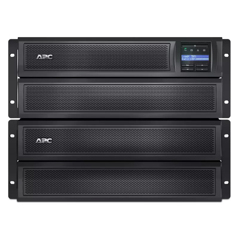 APC Smart-UPS X SMX3000HV - 3000VA, 8x C13 + 2x C19 -lähtö, USB, laajennettava varakäyntiaika, matala asennussyvyys