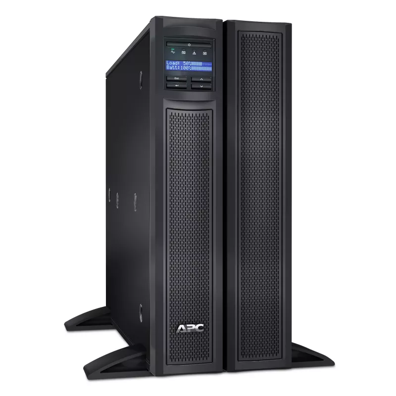 APC Smart-UPS X SMX3000HVNC - 3000VA, 8x C13 + 2x C19 -pistorasia, USB, laajennettava käyntiaika, matala asennussyvyys, NMC