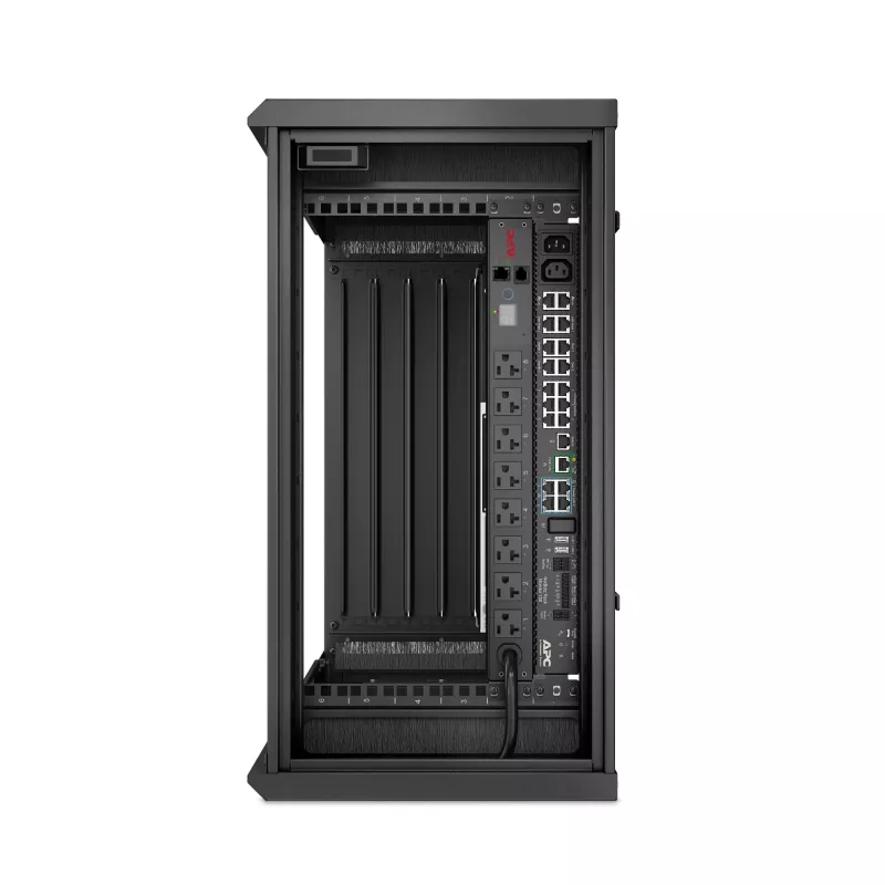 APC NetShelter 6U matala seinäasennettava rack-kotelokaappi 230V palvelinsyvyys