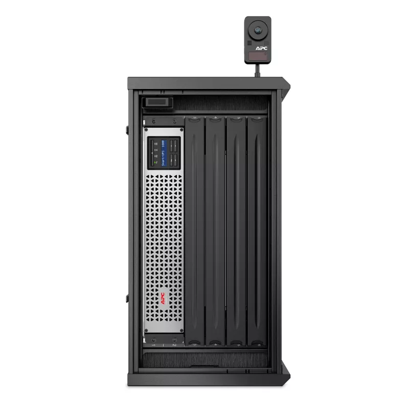 APC NetShelter 6U matala seinäasennettava rack-kotelokaappi 230V palvelinsyvyys