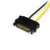 StarTech.com 6 tuuman SATA-virta 6-pin PCI Express -näytönohjaimen virtakaapelisovitin