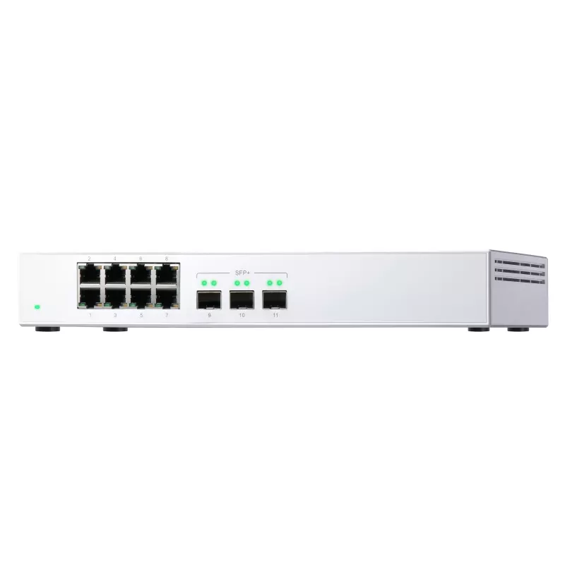 QNAP QSW-308S verkkokytkin hallitsematon Gigabit Ethernet (10/100/1000) valkoinen