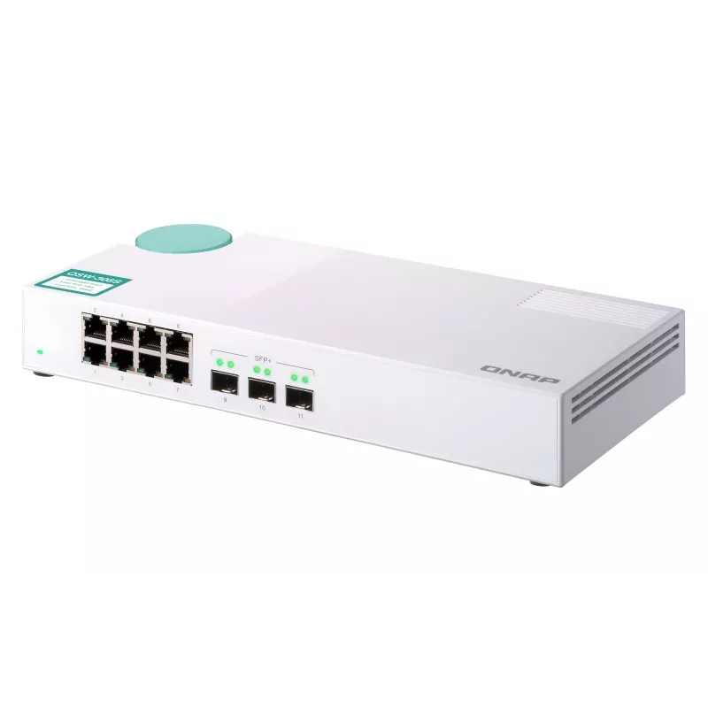 QNAP QSW-308S verkkokytkin hallitsematon Gigabit Ethernet (10/100/1000) valkoinen