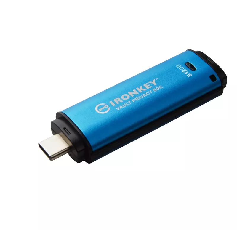 Kingston Technology IronKey 512 GB USB-C Vault Privacy 50C AES-256 salattu, FIPS 197