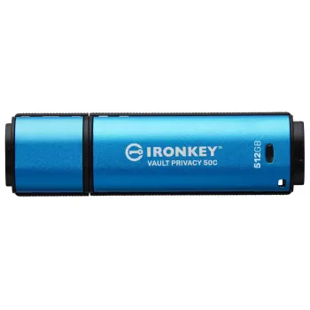Kingston Technology IronKey 512 GB USB-C Vault Privacy 50C AES-256 salattu, FIPS 197
