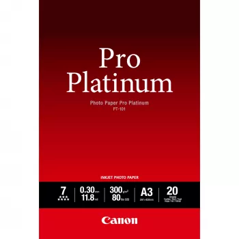 Canon PT-101 Pro Platinum valokuvapaperi A3 – 20 arkkia