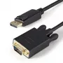 StarTech.com DP2VGAMM3B aktiivinen DisplayPort–VGA-sovitinkaapeli, 3 jalkaa (1 m), 1920x1200, lukittuva DP-liitin, musta