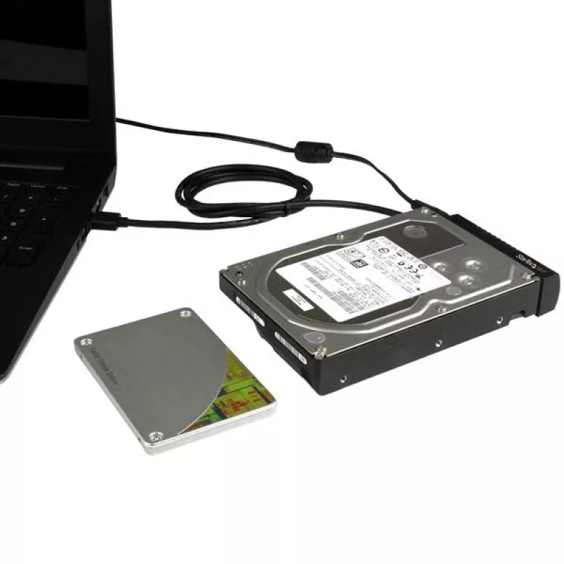 StarTech.com SATA–USB-kaapeli – USB 3.1 (10 Gbit/s) – UASP, musta, aktiviteetti, käyttö, CE, FCC, ASMedia – ASM1351, 12 V, 0–60 °C