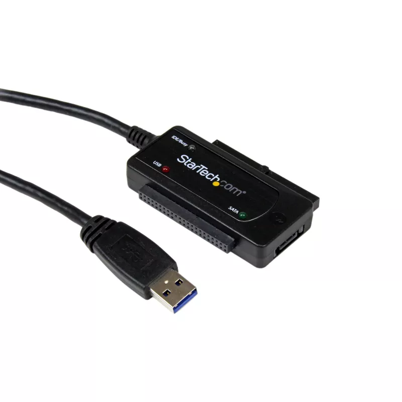 StarTech.com SATA–USB-kaapeli – USB 3.1 (10 Gbit/s) – UASP, musta, aktiviteetti, käyttö, CE, FCC, ASMedia – ASM1351, 12 V, 0–60 °C
