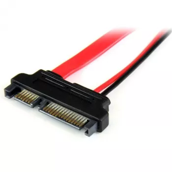 StarTech.com 15 cm Slimline SATA – SATA -sovitin virtaliitännällä - F/M