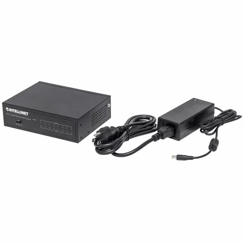 Hallittava kytkin Intellinet 8-porttinen Gigabit Ethernet PoE+