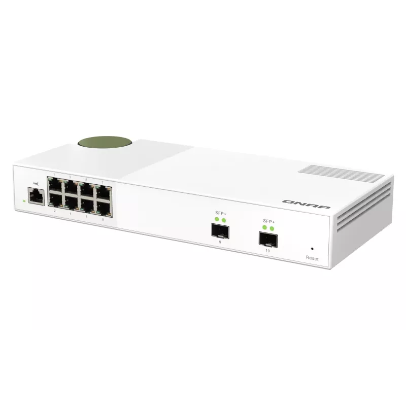QNAP QSW-M2108-2S verkkokytkin Managed L2 2.5G Ethernet (100/1000/2500) harmaa