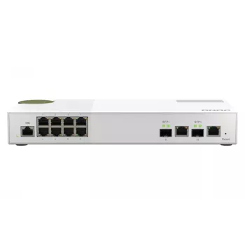 QNAP QSW-M2108-2C verkkokytkin Managed L2 2.5G Ethernet (100/1000/2500) harmaa, valkoinen