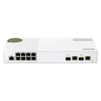 QNAP QSW-M2108-2C verkkokytkin Managed L2 2.5G Ethernet (100/1000/2500) harmaa, valkoinen