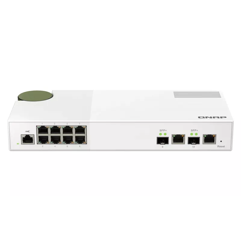 QNAP QSW-M2108-2C verkkokytkin Managed L2 2.5G Ethernet (100/1000/2500) harmaa, valkoinen