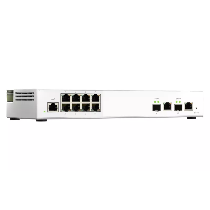 QNAP QSW-M2108-2C verkkokytkin Managed L2 2.5G Ethernet (100/1000/2500) harmaa, valkoinen