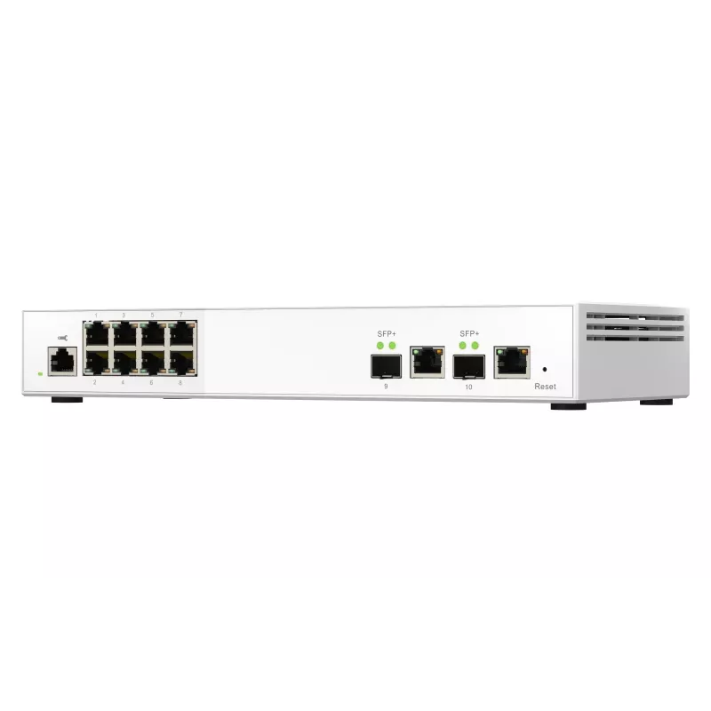 QNAP QSW-M2108-2C verkkokytkin Managed L2 2.5G Ethernet (100/1000/2500) harmaa, valkoinen