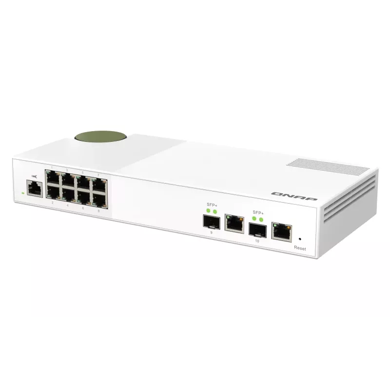 QNAP QSW-M2108-2C verkkokytkin Managed L2 2.5G Ethernet (100/1000/2500) harmaa, valkoinen