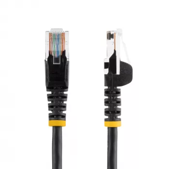 StarTech.com Cat5e-patchkaapeli ilman lukituskielekkeitä olevilla RJ45-liittimillä – 5 m, musta
