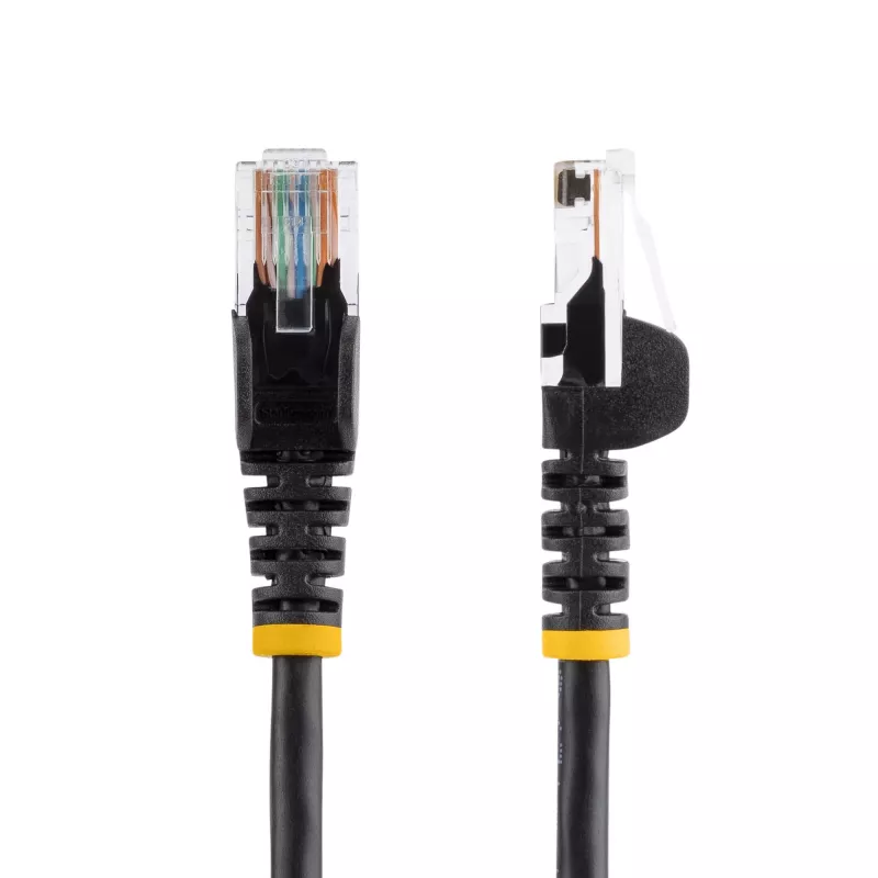 StarTech.com Cat5e-patchkaapeli ilman lukituskielekkeitä olevilla RJ45-liittimillä – 5 m, musta