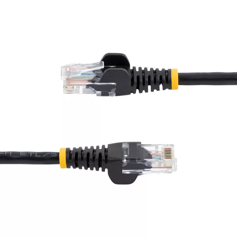 StarTech.com Cat5e-patchkaapeli ilman lukituskielekkeitä olevilla RJ45-liittimillä – 5 m, musta