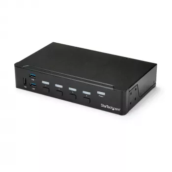 StarTech.com 4-porttinen HDMI KVM-kytkin - USB 3.0 - 1080p, 1920 x 1080 pikseliä, rack-asennus, musta
