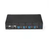 StarTech.com 4-porttinen HDMI KVM-kytkin - USB 3.0 - 1080p, 1920 x 1080 pikseliä, rack-asennus, musta