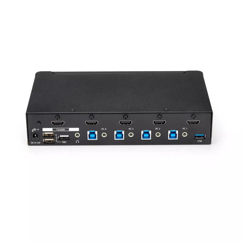 StarTech.com 4-porttinen HDMI KVM-kytkin - USB 3.0 - 1080p, 1920 x 1080 pikseliä, rack-asennus, musta
