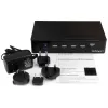 StarTech.com 4-porttinen HDMI KVM-kytkin - USB 3.0 - 1080p, 1920 x 1080 pikseliä, rack-asennus, musta