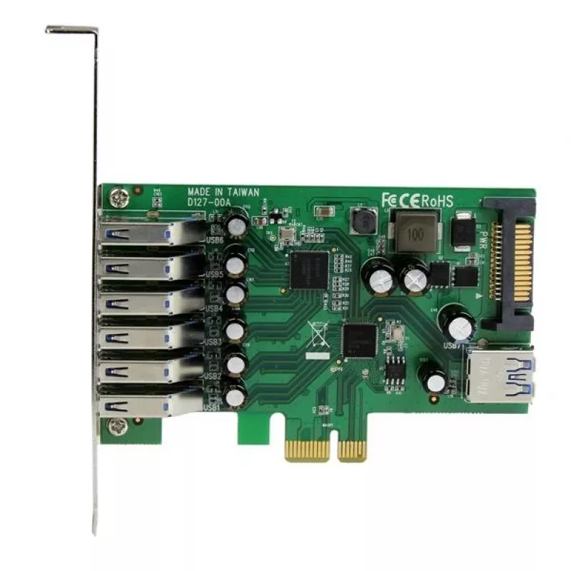 StarTech.com 7-porttinen PCI Express USB 3.0 -kortti – vakiomalli ja low-profile-malli
