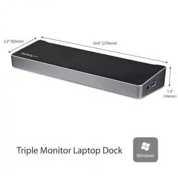 StarTech.com kolmen näytön USB 3.0 -telakointiasema - 1x HDMI - 2x DisplayPort