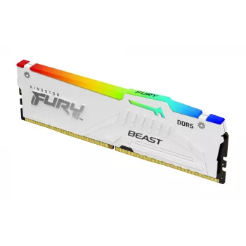 Kingston Technology FURY Beast 32GB 5200MT/s DDR5 CL40 DIMM (2 kpl pakkaus) valkoinen RGB XMP