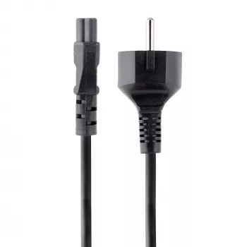 StarTech.com 3m kannettavan tietokoneen virtajohto, EU Schuko C5, 2,5A 250V, 18AWG, kannettavan tietokoneen varavirtajohto, virtalähteen johto, kannettavan tietokoneen latausjohto, kleeblatt-/mickey-hiiren virtajohto