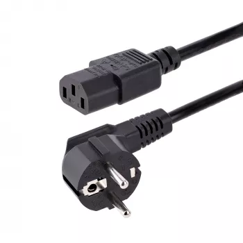 StarTech.com 3m (10ft) tietokoneen virtajohto, 18AWG, EU Schuko C13 virtajohto, 250V 10A, musta varavirtajohto, TV/näytön virtajohto, Schuko CEE 7/7 IEC 60320 C13 virtajohto - PC-virtalähteen virtajohto